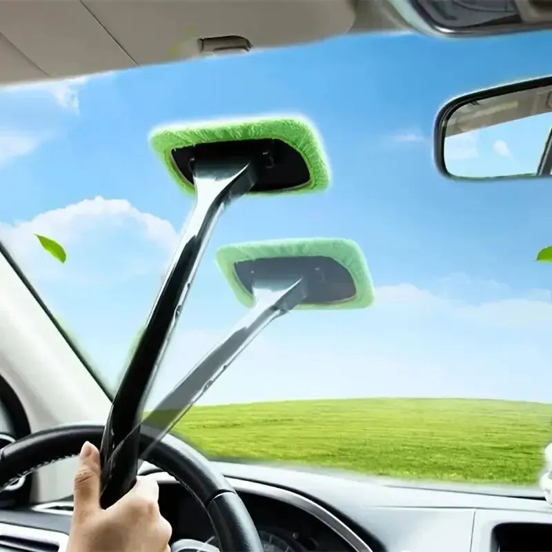 1PC Window Cleaning Brush Kit Windshield Wash Tool Car Interior Cleaner Long Handle Car Accessories 