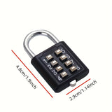 1pc Combination Password Rotary Padlock, Durable Alloy, Secure Number Code Lock For Suitcase, Luggage, Drawer, Bicycle, Travel, Cabinet Security