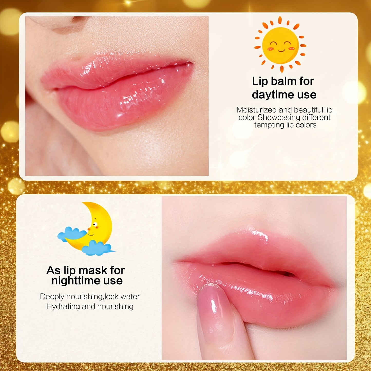 3pcs Hypoallergenic Petal Color-Changing Lip Balm with Vitamin E - Long-Lasting, Moisturizing, Temperature-Sensitive Lipstick in Metallic Tubes, Perfect Mother's Day Gift for Women
