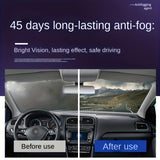 Long-Lasting Anti-Fog Spray For Car Glass And Helmets, Easy Windshield And Interior Window Defogger, Clear Visibility Anti-Fogging Spray For Mirrors, Glasses, And Reflective Surfaces