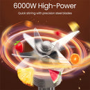Powerful Blender with 6000W, Mixer, Juicer, Ice Crusher, Tabletop Mixer, 2.5L Container, Food Processor, Household Two-In-One Broken Wall Machine, Crushed Ice Processor.