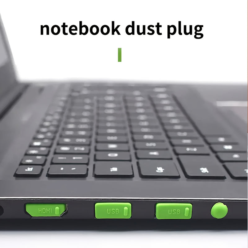 16pcs Silicone Dust Plug Set for Laptops - USB Port Covers &amp; Accessories