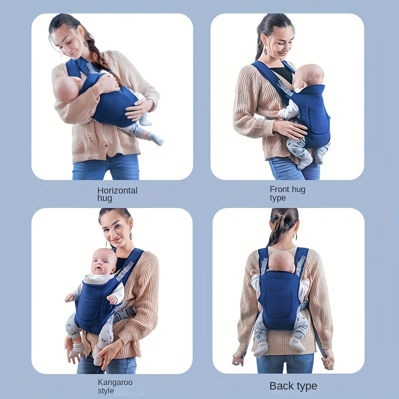 Portabebés ergonómico: portabebés multifuncional delantero y trasero para recién nacidos. Perfecto para mayor comodidad y conveniencia. Regalo para Navidad, Halloween y Acción de Gracias.