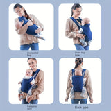 Portabebés ergonómico: portabebés multifuncional delantero y trasero para recién nacidos. Perfecto para mayor comodidad y conveniencia. Regalo para Navidad, Halloween y Acción de Gracias.