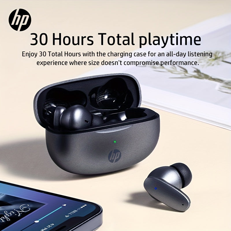 HP True Wireless Headphones ENC Noise Canceling Earbuds - Comfortable For IPhone/ Android, Built-in Microphone Sweat Resistant Earphones, Wireless Headphones