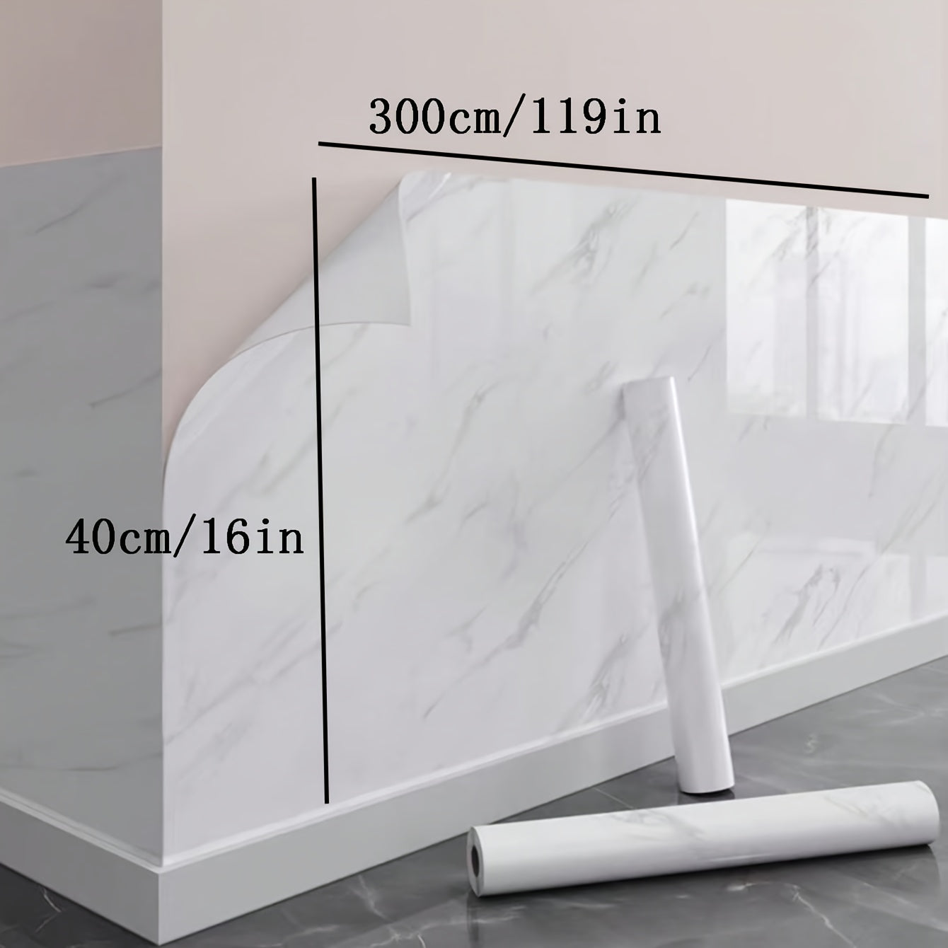 Adhesivo de pared para cocina con efecto mármol, papel de aluminio, para gabinete de extracción de aceite, resistente al calor y al aceite.