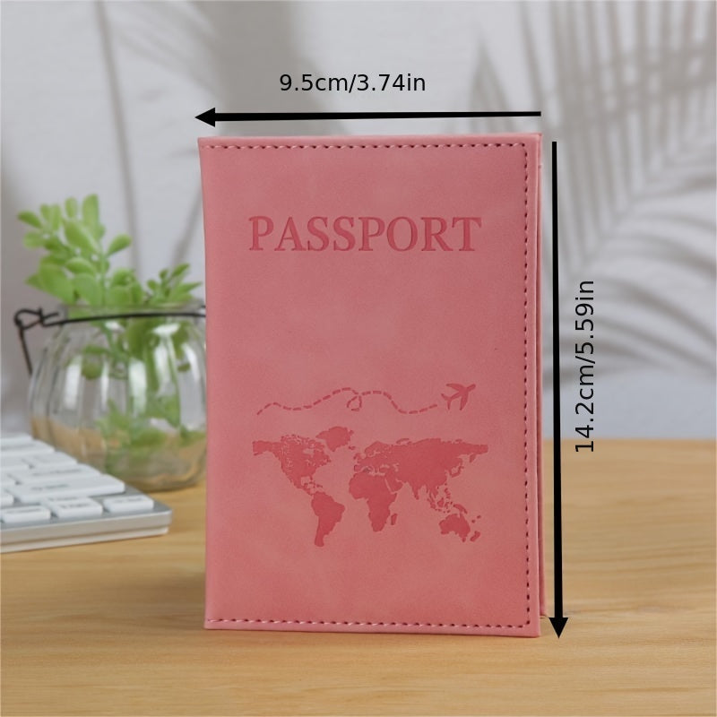Minimalist Passport Holder, Document Holder, Men's Solid Color Card Wallet