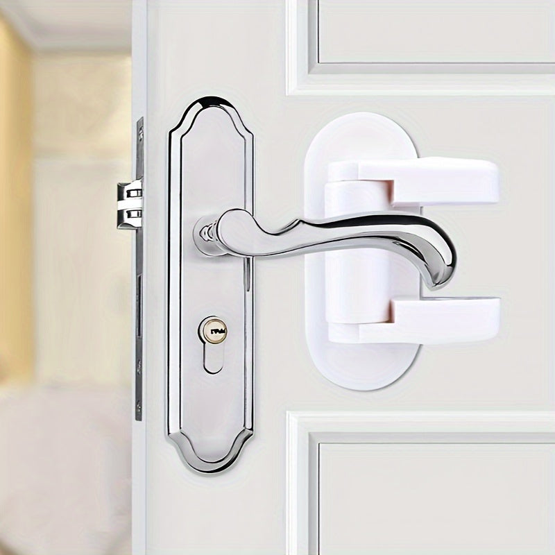 1pc Safety Door Opening Protection Lock Handle Safety Lock Anti-Theft- No Tools Required!
