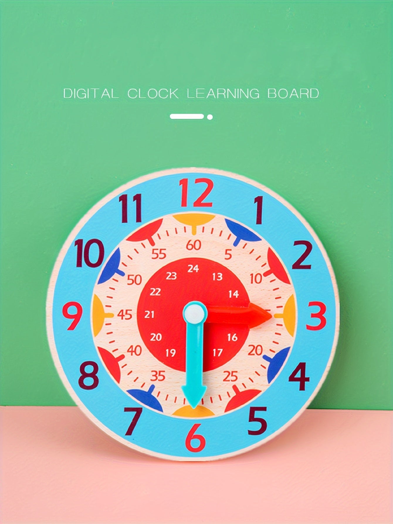 Wooden Educational Clock, Students' Clock Model, Digital Clock Toy, Children's Time Learning Toy Christmas, Halloween Gift