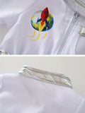 Disfraz de astronauta para niños, traje espacial blanco con capucha, guantes y binoculares, disfraz de Halloween para juegos de rol y aventuras, el mejor regalo para niños, ideal para fiestas.