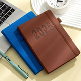 Cuaderno planificador diario QS 2025: organizador de gestión del tiempo de 365 días con resúmenes semanales y mensuales, y recordatorios de autodisciplina para una planificación de vida eficiente.