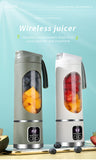 1pc, USB Rechargeable Portable Juicer, Mini Blender, Mini Ice Crusher With Three Modes, Digital Display And 12- Blades, Easy-to-Clean, Suitable For Travel, Fresh Juice Maker, Kitchen Stuff
