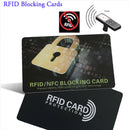 1pc Contactless RFID Blocking Cards NFC Debit Credit Card Passport Protector Blocker Set Smart Anti-Theft Design Fits Perfectly 