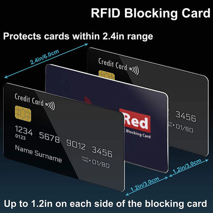 1pc cartões de bloqueio rfid sem contato nfc cartão de crédito de débito protetor de passaporte conjunto bloqueador design anti-roubo inteligente se encaixa perfeitamente