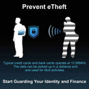 1pc Contactless RFID Blocking Cards NFC Debit Credit Card Passport Protector Blocker Set Smart Anti-Theft Design Fits Perfectly 