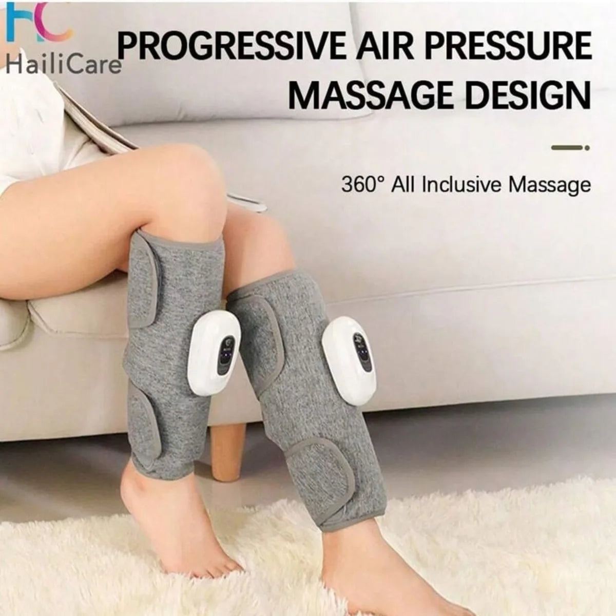 1pc massageador elétrico de perna sem fio recarregável compressão de ar perna panturrilha massagem para alívio relaxar músculos das pernas cuidados de saúde