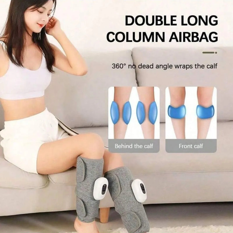 1pc Electric Leg Massager Cordless Rechargeable Air Compression Leg Calf Massage for Relief Relax Leg Muscles Health Care 
