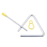 1 pieza de triángulo Orff, instrumentos musicales de percusión, triángulo musical educativo para niños de 4/6/8 pulgadas 