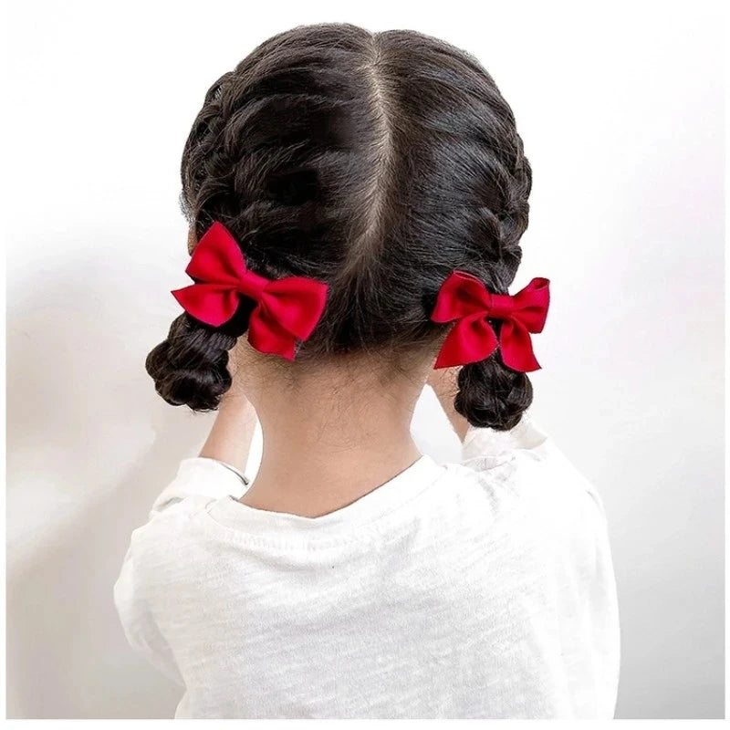 2 Piece Bow Hair Clip Elegant Flower Hair Clips para Crianças Senhoras Set Hairpin Hair Acessórios Estilo Coreano Acessórios Bair