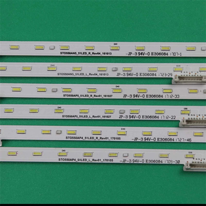 2 Kits LED TV Lighting Bar For Sony KD-55XE8000E 55XE8096 55XE8396 55XE8505 55XE8577 55XE8596 55XF7002 Backlight Strips 