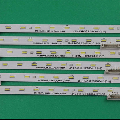 2 Kits LED TV Lighting Bar For Sony KD-55XE8000E 55XE8096 55XE8396 55XE8505 55XE8577 55XE8596 55XF7002 Backlight Strips 