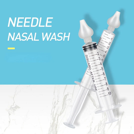 2 limpiadores nasales para bebés, para rinitis, lavado nasal, tubo de aguja, aspirador nasal para bebés, jeringa limpiadora, lavado nasal para niños. 