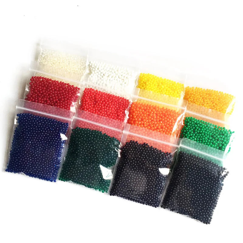 200 unidades/bolsa de 2,5-3 mm de perlas de hidrogel de agua y cristal Orbiz, bolas de cultivo de polímero para flores, decoración del hogar y bodas. 