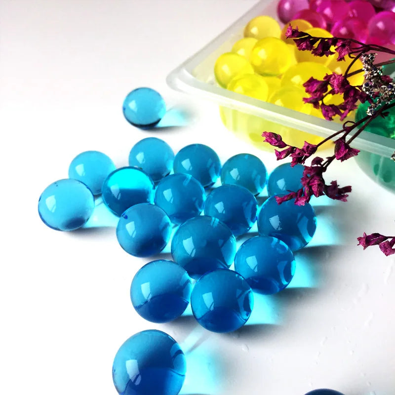 200 unidades/bolsa de 2,5-3 mm de perlas de hidrogel de agua y cristal Orbiz, bolas de cultivo de polímero para flores, decoración del hogar y bodas. 