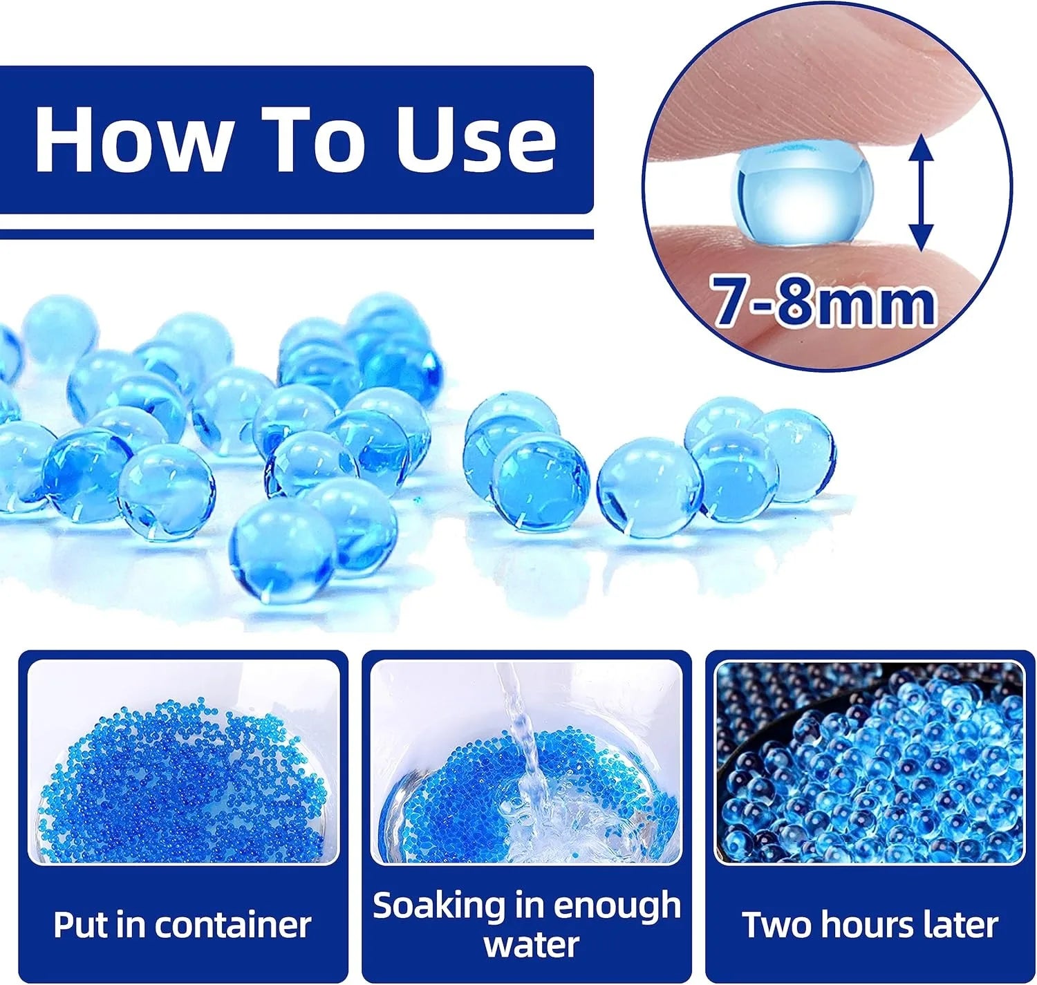 20000pcs Transparent Grow Home &amp; Garden Crystal Soil Water Beads Decor Balls Wedding Decoration Gel Pearls Hydrogel Orgiz Seedlings 