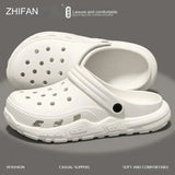 Sandalias de verano 2024 con agujeros, informales, de suela suave, para mujer, para exteriores, playa, jardín 