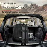 NRMEI Stainless Steel Travel Canteen – Large Capacity Portable Outdoor Vacuum Insulated Bottle with Tea Compartment, 60-Hour Heat Retention, 14+ Age Group Compatible, Dual 201 &amp; 304 Stainless Steel Construction