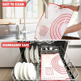 Tapete de silicona para repostería de 20 x 16 pulgadas para amasar masa gruesa, antiadherente, para hornear fondant y horno. 