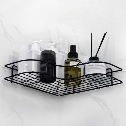 1pc Triangle Wall Mounted Shower Caddy Rack for Bathroom and Kitchen - Easy Installation, Convenient Storage, and Organization of Bathroom Accessories bathroom accessories Bath/Bathroom Accessories