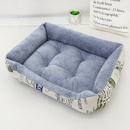 [Top-Rated] Cozy Plush Pet Bed for Cats &amp; Small Dogs - Thick, Warm Padded Nest with Traditional Style