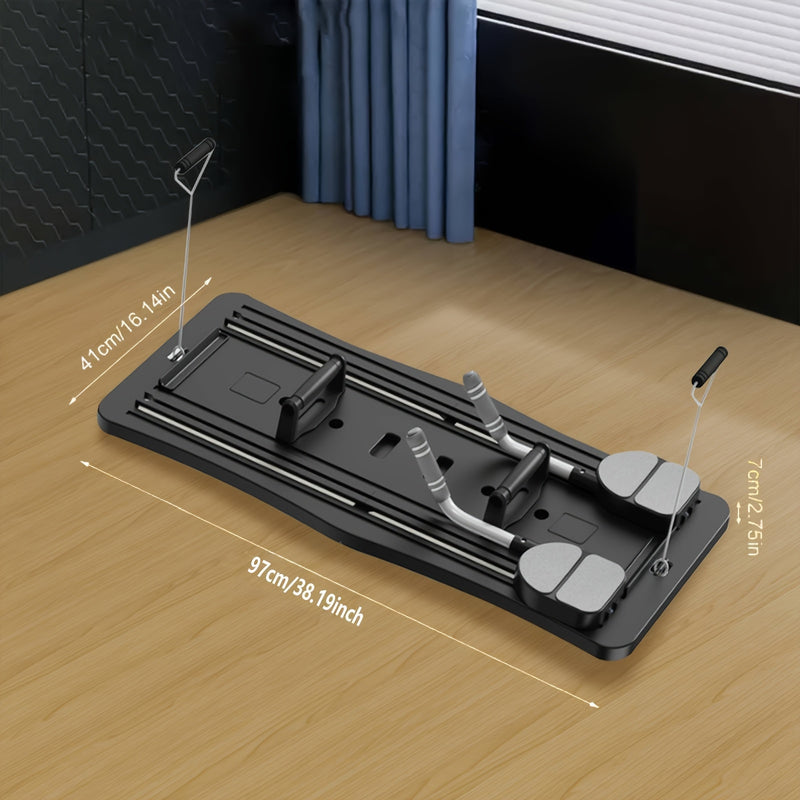 8 in 1 Portable Fitness Board - ABS Material Pilates Board, Core and Abdominal Muscle Strength Training, Home Fitness Equipment, Foldable Design for Easy Storage New Year Gift