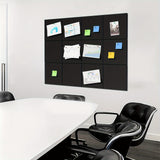 Large Wall Cork Board 30cm x 30cm, Black Bulletin Board, 12pcs of Cork Wall Tiles with Tacks, Office Use Cork Board, Nail Board, Nail Board, Cork Board