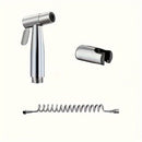 3-Piece Stainless Steel High-Pressure Shower Head Set with Handheld Bidet Sprayer & Tub Attachment - Contemporary Style, Diverter Control, Other Shape, Single-Hole Deck Mount - Enhanced Bathroom Cleaning Comfort