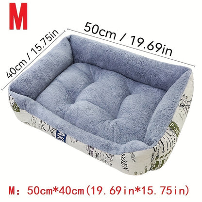 [Top-Rated] Cozy Plush Pet Bed for Cats &amp; Small Dogs - Thick, Warm Padded Nest with Traditional Style