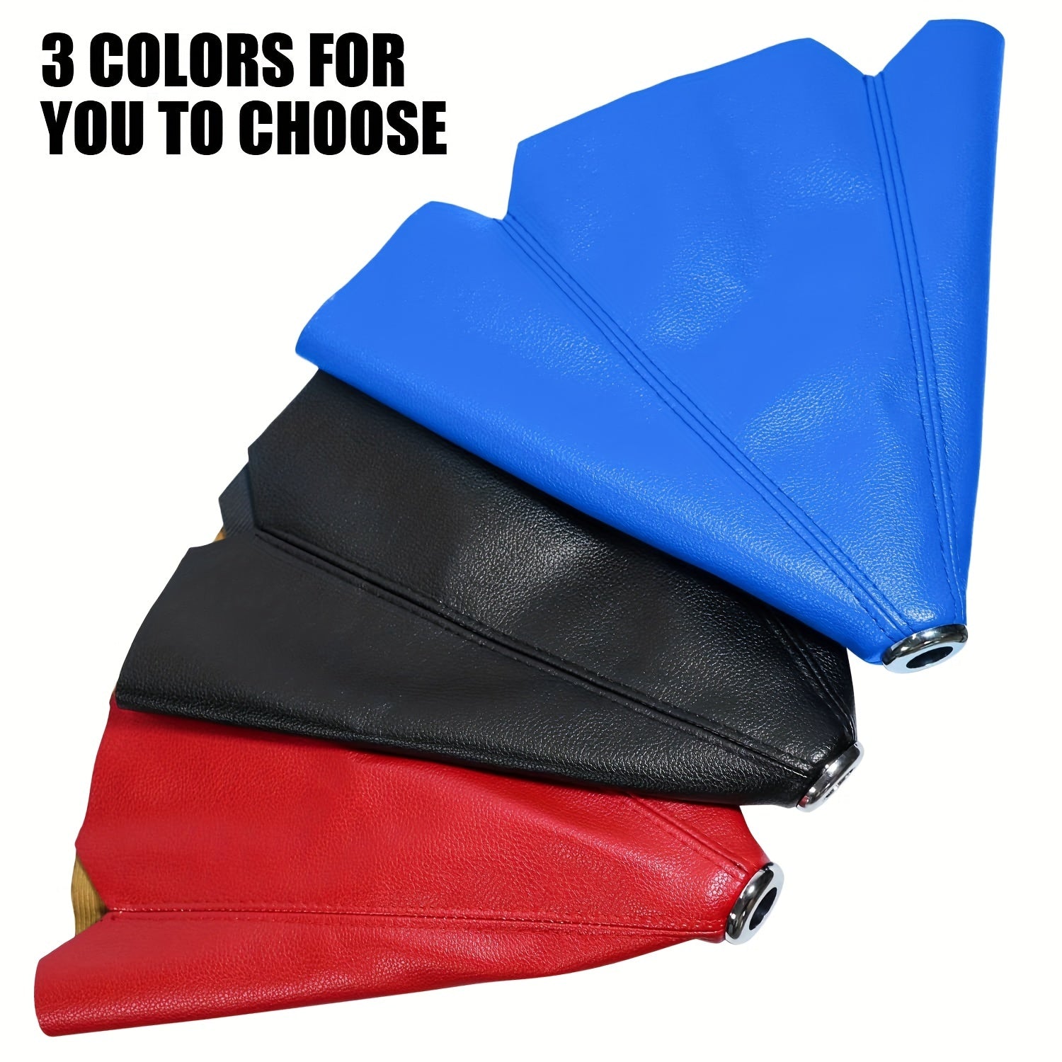 Universal Car Shift Knob Dust Cover Black PU Leather Manual/Auto Shifter Shift Boots Cover
