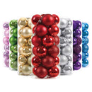 24 pçs 3cm bolas de natal enfeites de árvore de natal bola de natal pendurado pingentes de árvore festa em casa decoração da árvore de natal presente de ano novo