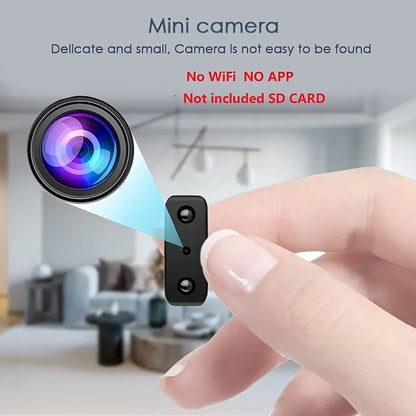 1pc Mini Camera, Full HD Mini Camera, Security Protection Night Vision Cam, Motion Detection Security Camcorders, Built-in Battery Camera, Micro Camcorder, SD Card Loop Recording