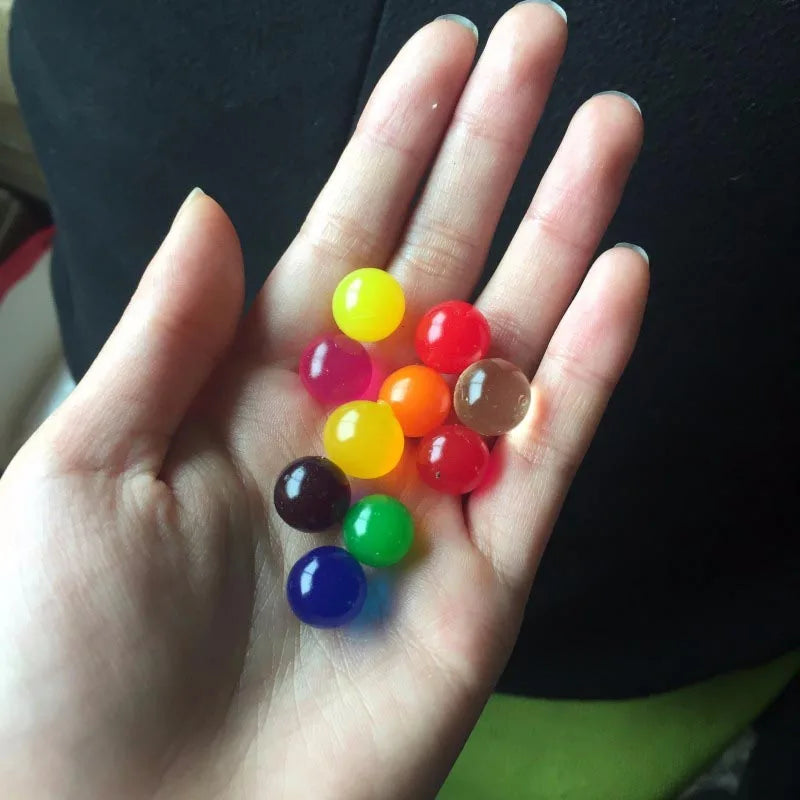 25-30pcs/lot Large Crystal Soil Mud Gel Kids Children Toy Water Beads Growing Water Balls Wedding Home Decoration 