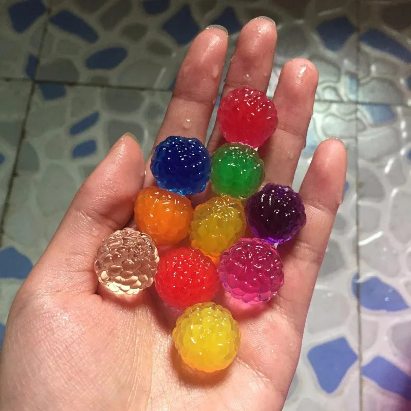 25-30pcs/lot Large Crystal Soil Mud Gel Kids Children Toy Water Beads Growing Water Balls Wedding Home Decoration 