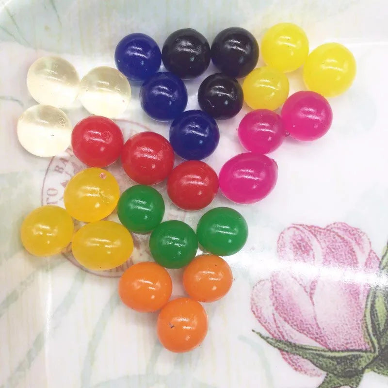 25-30pcs/lot Large Crystal Soil Mud Gel Kids Children Toy Water Beads Growing Water Balls Wedding Home Decoration 