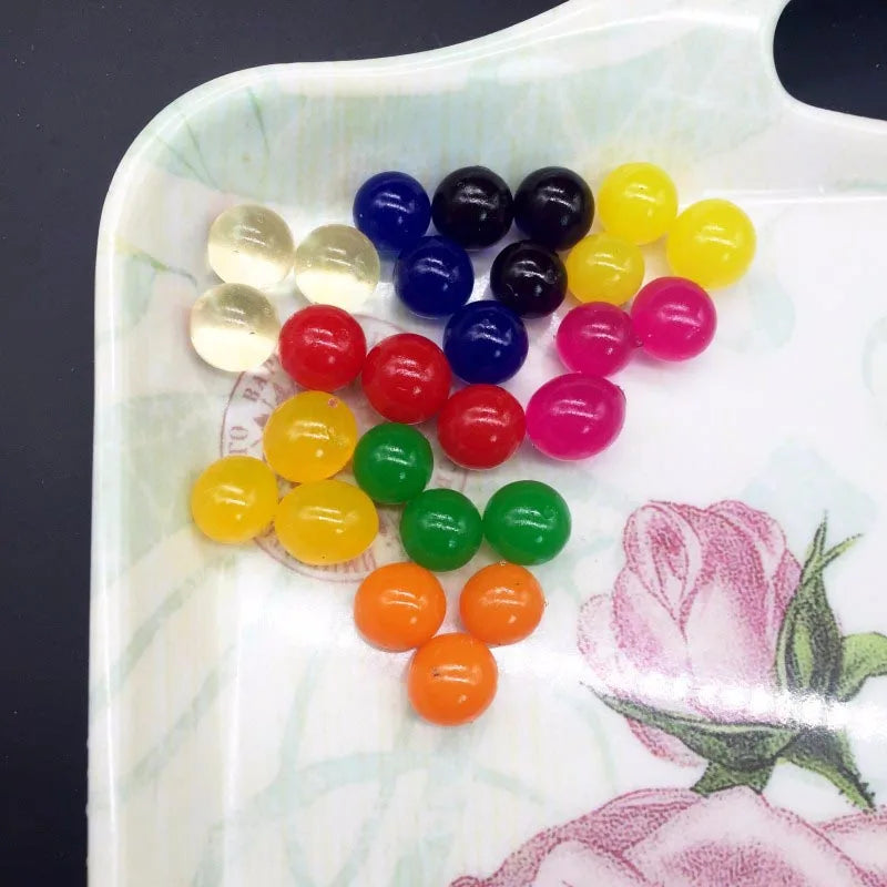 25-30pcs/lot Large Crystal Soil Mud Gel Kids Children Toy Water Beads Growing Water Balls Wedding Home Decoration 