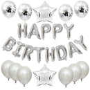 25pcs/set Happy Birthday Balloons Set Foil Letter Balloon Garland Bunting Banners Kids Birthday Party Babay Shower Decoration 