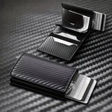 1pc Men's Minimalist Multi-Functional Anti-RFID Blocking Card Holder With 6 Card Slots, Protects ID &amp; Credit Cards, Ideal Gift For Men
