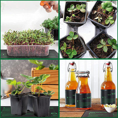 Esterilla térmica para plántulas de 10/25/50 cm, almohadilla térmica impermeable para germinación de plantas de interior, esterilla de propagación de clones, enchufe UE/EE. UU./AU/RU