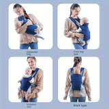 Portabebés ergonómico: portabebés multifuncional delantero y trasero para recién nacidos. Perfecto para mayor comodidad y conveniencia. Regalo para Navidad, Halloween y Acción de Gracias.