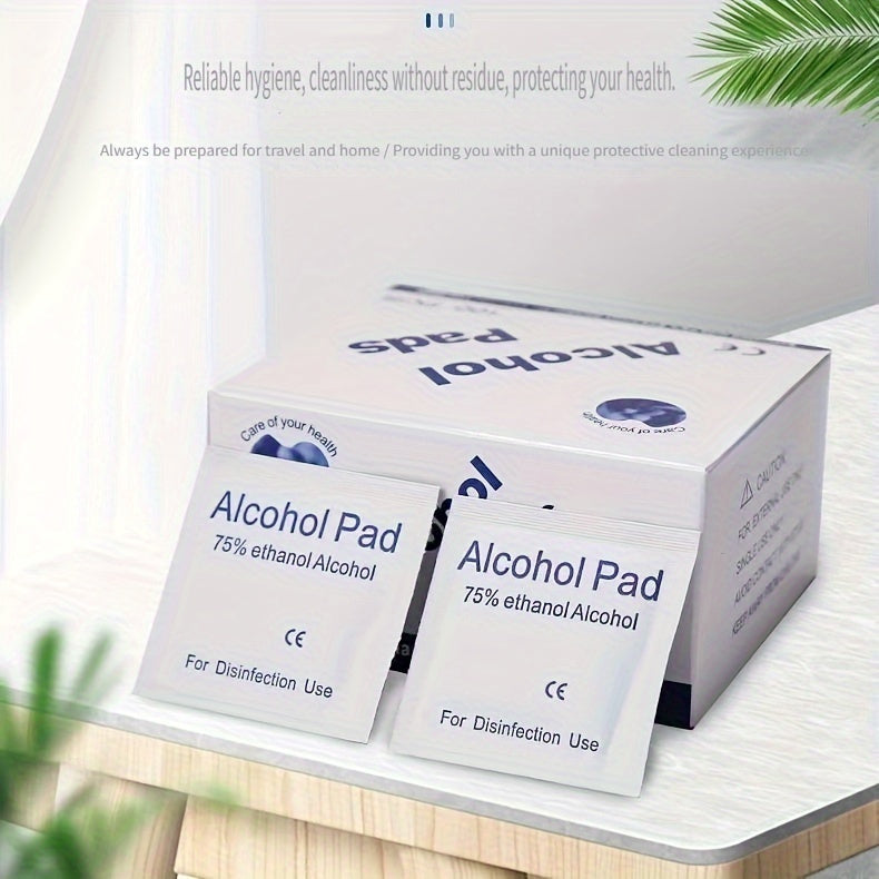 3 boxes of 300 disposable disinfectant alcohol - emergency care bulk package, disinfectant wipes, high concentration 75% alcohol antibacterial solution, hygienic, used for sterilization and emergency disinfection of mobile ph
